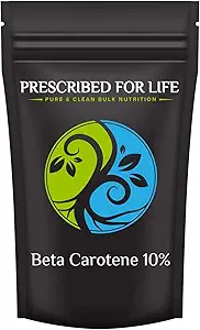 Prescribed for Life Beta Caroten, 10% Beta Caroten-Pulverextrakt, Konvertiert in Vitamin A (2kg)
