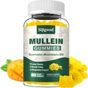 Mullein Gummies für Lunge, Mullein Leaf Extract Supplement for Digestive & Respiratory & Immun Support with Bromelain, Quercetin, Mango Flavor, 60 Count