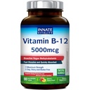 Innate Vitality Vitamin B12 5000mcg, Sublingual, Vegan Methylcobalamin, Fast Dissolve Tablets, natürliche Peach Flavor, unterstützt Energieproduktion & Gesundes Nervensystem, 90 Tabletten