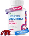 Urolithin Eine Ergänzung 1700mg mit NAD+, CoQ10, Trans-Resveratrol-Ergänzung für Männer Frauen, 60 Softgele für tägliche Gesundheit und Antioxidans Unterstützung, Muskelenergie, Gesundes Altern, hochverfügbar