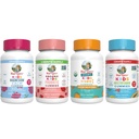 MaryRuth Organics Multivitamin, Probiotic, Magnesium Calm und Vitamin C Gummis für Kinder | Clean Label Project Verified® | Vitamine für Immununterstützung & Gesamtgesundheit | Vegan, Non-GMO, Glutenfrei
