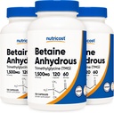 Nutricost Betaine Anhydrous Caps 1500mg, 60 Portionen pro Flasche (3 Flaschen)