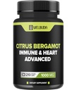 Citrus Bergamotte mit Olivenblatt, Hawthorn Berry &amp; More - Kombinierte Formel für Kreislaufgesundheit, Schutzfunktion, Hautgesundheit - 210 Kapseln - 105 Tage