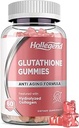 Reduzierte Glutathione 500mg Gummie, L-Glutathione mit Collagen Kaubare Ergänzungen für Hautpflege, Leberunterstützung, Antioxidans, Immunsystem, 60 Zähler