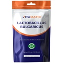 Vitamatic Lactobacillus Bulgaricus Probiotisches Pulver - Verdauungsunterstützung - 100 Gramm (3,5 OZ) - 100 Portionen