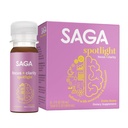SAGA Spotlight Organic Focus Shots | Nootropic Shots with Bacopa, Ashwagandha & Lion’s Mane | Zero Sugar, 2 Calories, Travel Size | Natural Energy & Focus Supplement for Brain Boost | Exotic Guava