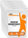 BulkSupplements.com Kreatin Monohydrat-Pulver - Kreatin-Ergänzung, Mikronisierte Kreatin, Kreatin-Pulver - Unflavored & Glutenfrei, 5g (5000mg) pro Servierungen, 5kg (11 lbs) (Pack mit 5)