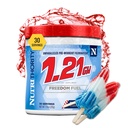 Nutrithority - 1.21GW High Stim Pre Workout Powder for Men, Strong Pre Workout Energy Powder Without Creatine, High Caffeine (Freedom Fuel) (30 Servings)