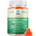 Teen Multivitamin Gummi 12-17 - Teen Boys & Girls Gummy Vitamine für bessere Haut, Immunstärke, Mood & Energy Support - Teenage Girl & Boy Supplements mit Zn, Mg, Vitamin A, C, D & E - 60 Ct