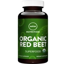 MRM Nutrition Organic Red Beet Vegan Capsules - for Women & Men - Organic Beet Root for Cardiovascular Support, Endurance & Energy for Men & Women, Organic, Gluten‑Free & Vegan - 60 Servings