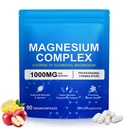 Magnesium Complex 8-in-1 High Potency with 8 Essential Forms, Vegan Capsules for Muscle, Nerve & Bowel Support, Relief Fatigue & Improve Sleep (90 Capsules)