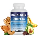 Lumine Organics Magnesium Complex 1000mg - 8-in-1 Magnesium Supplement Capsules - Glycinate, Citrate, Malate, Taurate Chelated | Easy Absorption, Energy Support | for Women & Men, 90 Capsules (1pc)