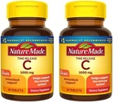 Nature Made Vitamin C 1000 mg Time Release Tablets with Rose Hips, 60 Count to Help Support the Immune System (Pack of 2)