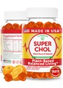 Lunakai USA Made Super Chol Gummies – 1200mg Plant Sterols & Stanols for Natural Cholesterol Support – Daily Phytosterol Supplement for Adults, 60ct