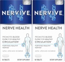 Nervive Nerve Health, Alpha Lipoic Acid, Fortify Nerve Health, Healthy-Function, Healthy Blood Circulation, Supplement, Tablet, 60 Tablets, (Pack of 2)