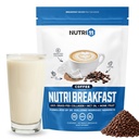 Nutri11 NutriBreakfast by Nutrillermo/Keto Protein Collagen Powder with MCT Oil/MCT Oil Powder/Keto Collagen Peptides with Grass-Fed Bovine Collagen Type I & III (15.9, Coffee)