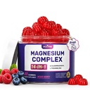 Magnesium Complex Gummies, Ashwagandha, Zinc, Vitamin D3, L-Theanine, Sugar Free 14-in-1 Magnesium with Glycinate Citrate, Malate for Sleep Muscle & Immune Support, 60-Day Supply