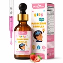 Magnesium Drops for Kids, Liquid Magnesium Glycinate Complex with Citrate & Taurate, Calm & Sleep Support, Brain & Focus Support, Sugar Free Strawberry Flavor, Easy to Take, 2 Fl Oz