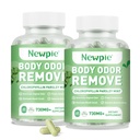 Body Deodorizing Supplement,Chlorophyll Capsules for Men & Women,Natural Internal Odor Control Pills for Skin, Breath, and Gut Health, with Gluten-Free Complex,60 Capsules
