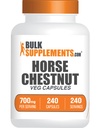 BulkSupplements.com Horse Chestnut Capsules - 1 Capsule per Serving, 240 Count (Pack of 1)