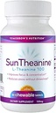 Morgens Ernährung - SunTheanine L-Theanine, 100mg Tabletten, um Konzentration, Fokus und Stress zu helfen, 60 Kautabletten