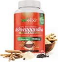 Ashwagandha Kapseln - 10% Withanolides, Wurzel-Pulver-Extrakt, Kräuter-Ergänzung zur Unterstützung eines natürlichen Stress-Reliefs, Schlaf, Fokus - 1500mg, für Männer und Frauen -120 Count