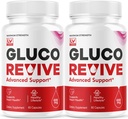 (2 Pack) Gluco Revive - GlucoRevive, Gluco Revive Pillen,GlucoRevive Support, GlucoRevive Kapseln, Gluco Revived Alle natürlichen Premium-Formel, Gluco Revive Pillen Bewertungen, 60 Kapseln für 2 Monate