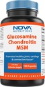 Nova Nutritions Triple Strength Glucosamine Chondroitin MSM 2600mg/Serving Capsules, Unterstützt gesunde Gelenk-, Knorpel- und Connective Tissue - Fördert Joint Comfort & Flexibilität 180 Count