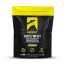Ascent 100% Whey Protein Powder - Post Workout Whey Protein Isolate, Zero Artificial Flavors & Sweeteners, Gluten Free, 5.5g BCAA, 2.6g Leucine, Essential Amino Acids, Key Lime Pie, 1.7 lb