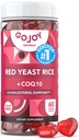 Sugar-Free Red Yeast Rice mit CoQ10 Gummis - Cholesterin-Ergänzungen mit Red Rice Yeast 1000 mg. - Cholesterol Gummies Complex - Vegan, Non-GMO, Gluten-Free & Citrin-Free Supplement