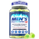 Multivitamin for Men over 50, Men’s Methylated Multivitamin Gummies w/ B-Vitamins, Minerals, Lutein, Pumpkin Seed, Omega-3, Turmeric, Daily Men Multivitamins - Energy, Antioxidant, Immune Support 60Ct