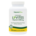 NaturesPlus Lovites Vitamin C 500 mg - 90 Chewable Tablets, Pack of 2 - Immune System Support - Vegan, Gluten Free - 180 Total Servings