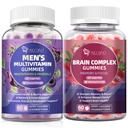 Migcopat Mens Multivitamins Gummies & Brain Gummies Bundle