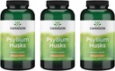 Swanson Psyllium Husk Nahrungsfaserergänzung 610 mg 300 Kapseln - (3 Packung)