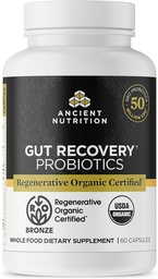 Antike Ernährung Regenerative Bio-zertifizierte Probiotika für Gut Erholung, Probiotika Gut Erholung, für gesunde Verdauung und Immunsystem Funktion Unterstützung, 50 Billion CFUs* Pro Serving, 60 Count