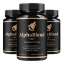 (3 Pack) Alpha Blend Capsules - Official AlphaBlend Advanced Formula Support - Maximum Strength, All Natural Alpha Blend Supplement for Overall Health & Wellness, 180 Capsules for 3 Month