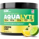 AquaLyte High Sodium Electrolytes Powder (50 Servings) Sugar Free Keto Hydration Drink Mix, Sodium, Vitamin C, Potassium, Magnesium, Zero Calories, Zero Sugar Electrolytes, Lemon Lime