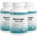 Blood Sugar Formula (3 Pack) Metabolic Support with Cinnamon, Banaba, Bitter Melon, Guggul, Licorice, Gymnema, Juniper, Alpha Lipoic Acid & Chromium | Made in USA, GMP Certified