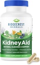 Ridgecrest Herbals KidneyAid, Kidney Health Support Supplement, Hydrangea, Pferdeschwanz, Urinary Tract Health Support, Trace Mineral (60 Caps, 30 Serv)
