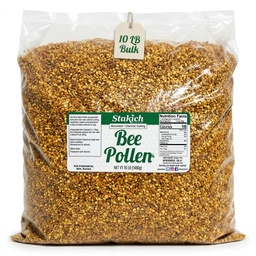 Stakich Bee Pollen Granules - Natural, Unprocessed, Energy Boost - 10 lb.