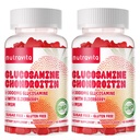 Nutravita Glucosamine Chondroitin Gummis mit MSM & Elderberry Extra Strength - Joint Support, Antioxidant Immun Support Supplement für Erwachsene, Männer & Frauen. 120 Erdbeerkiefer