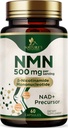 NMN Supplement - β-Nicotinamide Mononucleotide (NMN) 500 mg Per Serving - Pure NMN Formula - NAD+ Precursor Supplement - Cellular Energy & NAD Support - Vegan Capsules - Bottled in USA - 60 Capsules