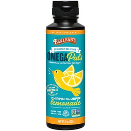 Barleans Omega 3 Fish Oil Liquid Supplement für Kinder, Chirpin' Slurpin' Lemonade, 540 mg EPA und DHA Fettsäure, 8 oz
