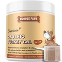 Wonder Paws Organic Turkey Tail Mushroom for Dogs – Powerful Turkey Tail for Dogs Mushroom Powder for Immunity, Respiratory, Digestion & Cellular Health–with Beta Glucans & Polysaccharides (120 g)