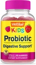 WellJa Kids Probiotic Gummies - Verdauungsunterstützung, Gutgesundheit, Immununterstützung Gummy - Probiotics for Digestive Health - Vegan, Gluten Free - 60 Gummies