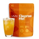 VIVRI CleanseMe! | Refreshing Drink for Natural Detox & Optimal Digestion | Made with Fiber, Natural Extracts and Prebiotics | 30 Servings | Mango