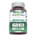 Erstaunliche Formeln Melatonin Ergänzung | 10 Mg pro Servieren | 250 Tabletten | Non GMO | Gluten Free | Made in USA