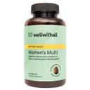 WellWithAll Women’s Multivitamin | Daily Supplement with Essential Vitamins, Minerals & Iron | Supports Immunity, Heart Health, Bone Health, Energy & Mood | Major Allergen - Free | 60 Tablets