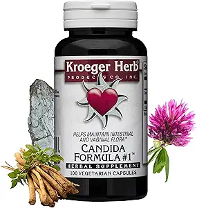 Kroeger Kräuter Produkte, Candida Formel #1, Detoxification for Natural Candida Cleanse, Hilft Gut und Vaginal Gesundheit, Yeast Supplement, Candida Overgrowth, Non-GMO, Intestinal Supplement, Made in USA