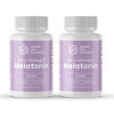 10 mg High Dosage Melatonin Supplement - Extra Strength High Potency Sleep Support, Vegan Non-GMO, Made in USA, Easy-to-Swallow Capsules 120 Count (120 Servings)
